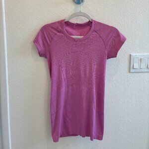 Lululemon Swiftly Tech Short-Sleeve Shirt 2.0 Hip Length, Size 6, Pink